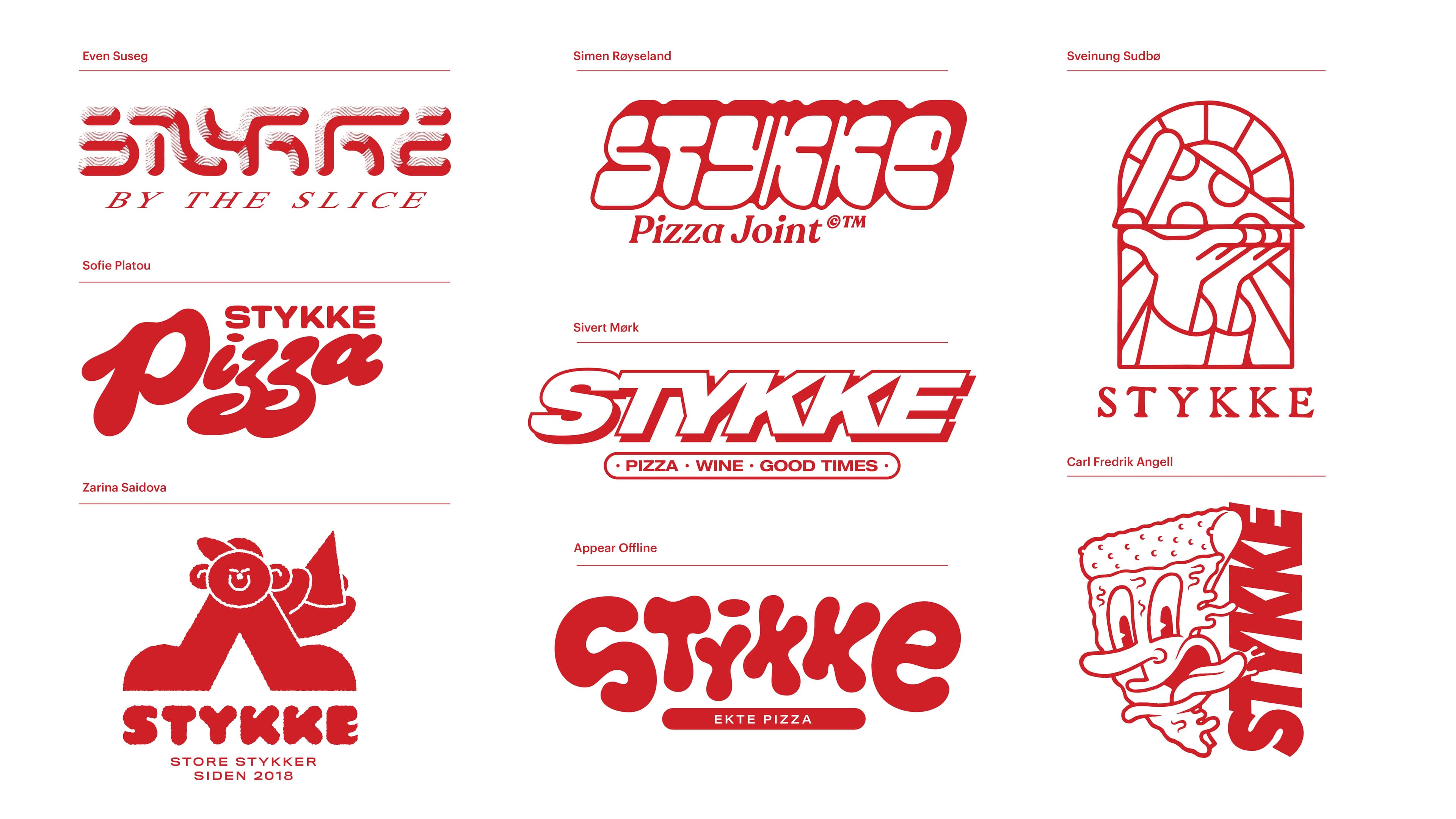 Graphics for Stykke Pizza